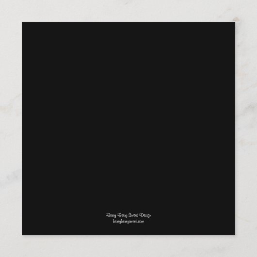 Hedendaagse bruiloft menu Kaart (Achterkant)