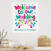 Hedendaagse bruiloft Poster (Keuken)