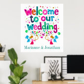 Hedendaagse bruiloft Poster (Thuiskantoor)