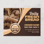Hedendaagse Bruine Bakkerij Brood Winkel Bakken Ca Briefkaart (Voorkant)