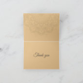 Hedendaagse bruine perzik Mandala Bedankt (Binnen)