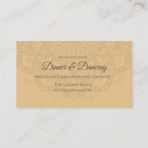 Hedendaagse bruine perzik mandala receptie