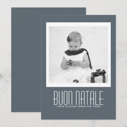 Hedendaagse Buon Natale sjabloon (Voorkant / Achterkant)