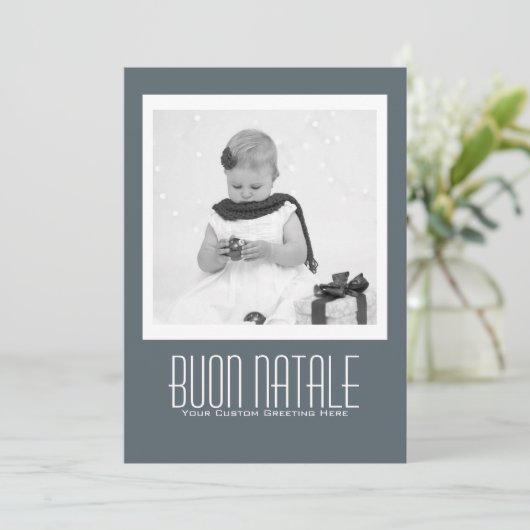 Hedendaagse Buon Natale sjabloon (Staand voorkant)