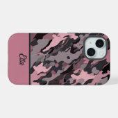 Hedendaagse Camo iPhone 15 Case (Achterkant horizontaal)