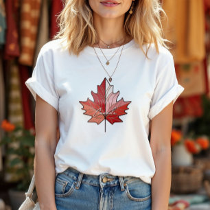 Hedendaagse Canadese Esdoornblad ID1071 T-shirt