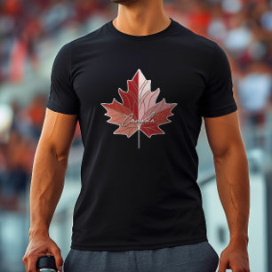 Hedendaagse Canadese Esdoornblad V2 ID1071 T-shirt