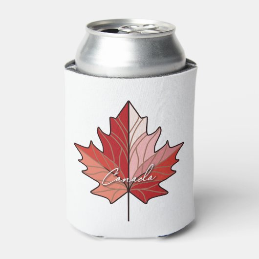 Hedendaagse Canadese Maple Leaf ID1071 Blikjeskoeler (Blikje Voorkant)