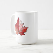 Hedendaagse Canadese Maple Leaf ID1071 Koffiemok (Voorkant links)