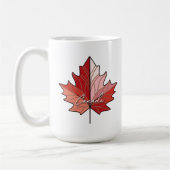 Hedendaagse Canadese Maple Leaf ID1071 Koffiemok (Links)