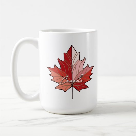 Hedendaagse Canadese Maple Leaf ID1071 Koffiemok (Links)