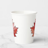 Hedendaagse Canadese Maple Leaf ID1071 Papieren Bekers (Links)