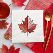 Hedendaagse Canadese Maple Leaf ID1071 Servet