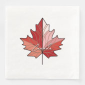 Hedendaagse Canadese Maple Leaf ID1071 Servet (Voorkant)