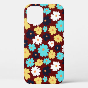 Hedendaagse Chic Bloem iPhone 12 Hoesje