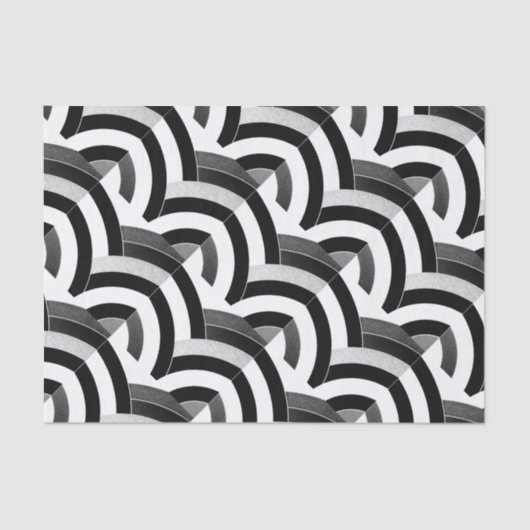 hedendaagse chic chevrons tissuepapier (Voorkant)