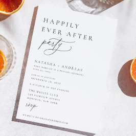 Hedendaagse Chic Happily Ever After Feest Kaart