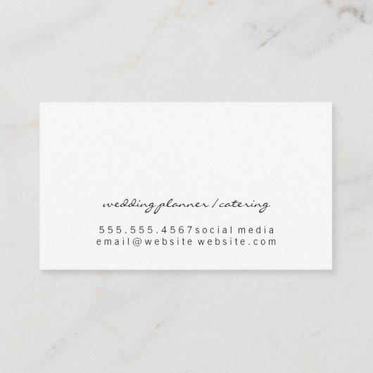 Hedendaagse Chic Textuur Visitekaartje (Achterkant)
