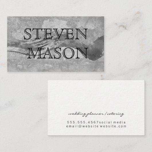 Hedendaagse Chic Textuur Visitekaartje (Voorkant / Achterkant)