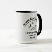 Hedendaagse Christelijke Bijbelvers Jesaja 58 Mok (Voorkant rechts)