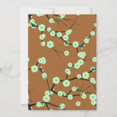 Hedendaagse Christelijke bloemenbruiloft uitnodigi Kaart (Achterkant)