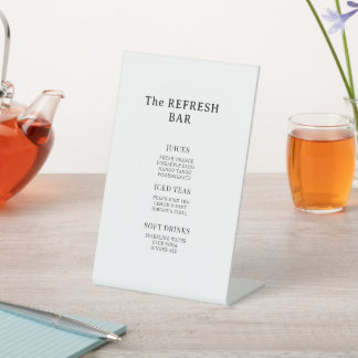 Hedendaagse Cocktails Handtekening Dranken Sign Le Reclamebord Met Voetstuk