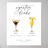 Hedendaagse cocktails Signature Drinken Poster (Voorkant)