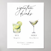 Hedendaagse cocktails Signature Drinken Poster (Voorkant)