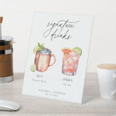 Hedendaagse cocktails Signature Drinken Reclamebord Met Voetstuk (Insitu)