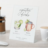 Hedendaagse cocktails Signature Drinken Reclamebord Met Voetstuk (Insitu)