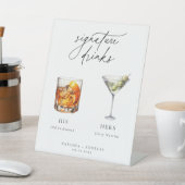 Hedendaagse cocktails Signature Drinken Reclamebord Met Voetstuk (Insitu)