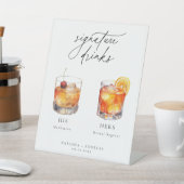 Hedendaagse cocktails Signature Drinken Reclamebord Met Voetstuk (Insitu)