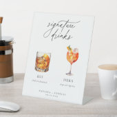 Hedendaagse cocktails Signature Drinken Reclamebord Met Voetstuk (Insitu)