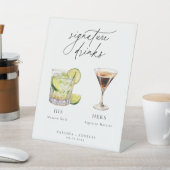 Hedendaagse cocktails Signature Drinken Reclamebord Met Voetstuk (Insitu)