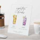 Hedendaagse cocktails Signature Drinken Reclamebord Met Voetstuk (Insitu)