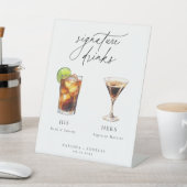 Hedendaagse cocktails Signature Drinken Reclamebord Met Voetstuk (Insitu)