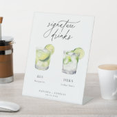 Hedendaagse cocktails Signature Drinken Reclamebord Met Voetstuk (Insitu)