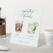 Hedendaagse cocktails Signature Drinken Reclamebord Met Voetstuk (Insitu)