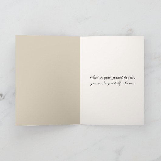 Hedendaagse Cosmos Bruiloft Gefeliciteerd Kaart (Binnen)