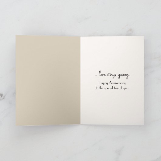 Hedendaagse Cosmos Jubileum Gefeliciteerd Kaart (Binnen)