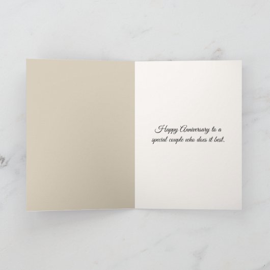 Hedendaagse Cosmos Jubileum Gefeliciteerd Kaart (Binnen)