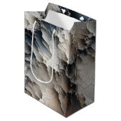 Hedendaagse Crackle Abstract Medium Cadeauzakje (Voorkant Gekanteld)