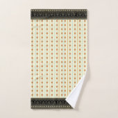 Hedendaagse crème, taupe, blauw bad handdoek (Handdoek)