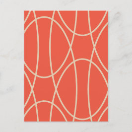 Hedendaagse Curven Abstract Design Briefkaart