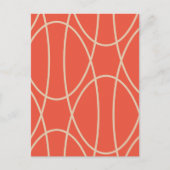 Hedendaagse Curven Abstract Design Briefkaart (Voorkant)