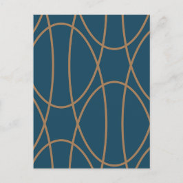 Hedendaagse Curven Abstract Design Briefkaart