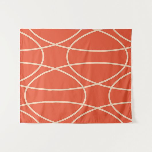 Hedendaagse Curven Abstract Design Wandkleed (Voorkant (horizontaal))