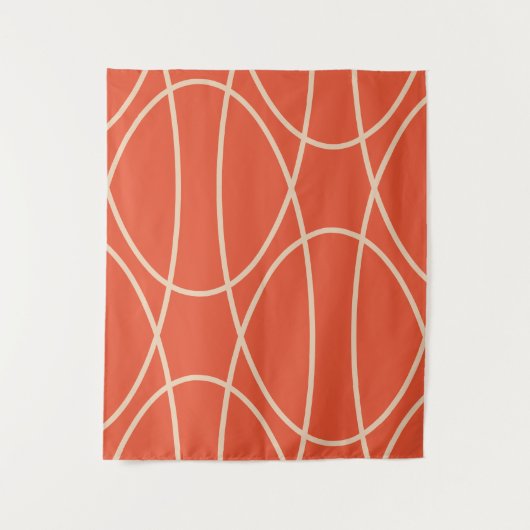 Hedendaagse Curven Abstract Design Wandkleed (Voorkant)