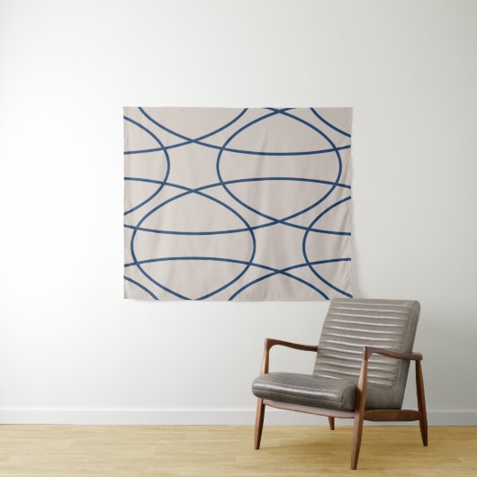 Hedendaagse Curven Abstract Design Wandkleed (In Situ (horizontaal))