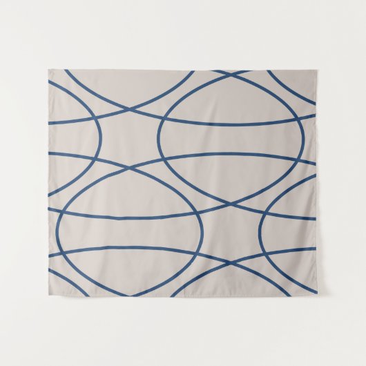 Hedendaagse Curven Abstract Design Wandkleed (Voorkant (horizontaal))